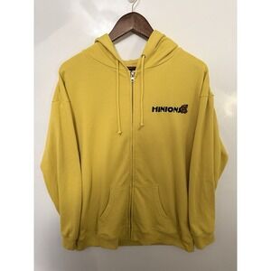 Universal Studios Japan Minions Bob Zip Hoodie - LARGE RARE EXCLUSIVE YELLOW